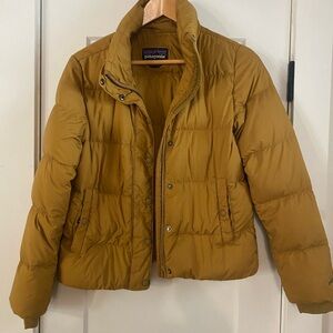 [Patagonia] silent down women’s puffer jacket S yellow/gold